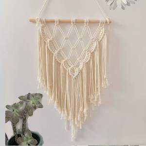 Macramé decorativo tejido colgante de pared macramé bohemio geométrico arte decoración hermosa decoración de dormitorio - Product Image 5