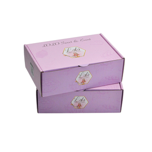 Caja de Regalo de Cartón Corrugado Rosa de Lujo Personalizada Moderna al por Mayor para Alimentos, Galletas, Pasteles, Bizcochos y Donuts - Product Image 4
