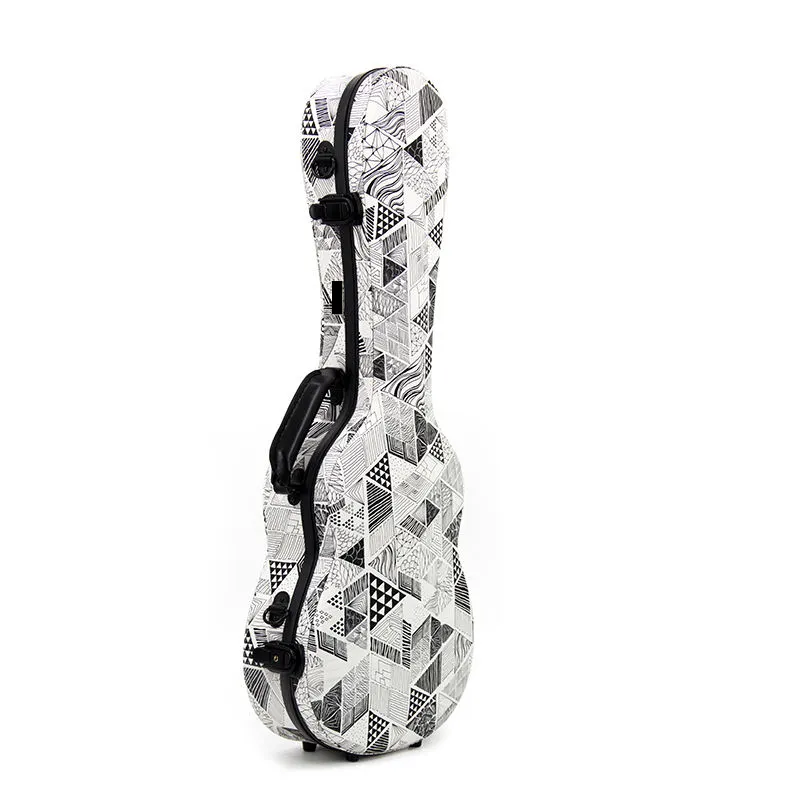 Venda quente Boa Qualidade Eva Fibra De Vidro Guitarra Hard Case Musical Instrument Bag Ukulele Fiberglass Case