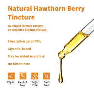 ทิงเจอร์ฮอว์ธอร์นเบอร์รี่ธรรมชาติสารต้านอนุมูลอิสระช่วยให้ผู้ใหญ่มีสุขภาพดีโดยรวมสนับสนุนหัวใจยาหยอดของเหลวอินทรีย์โลโก้ตามสั่ง - Product Image 6