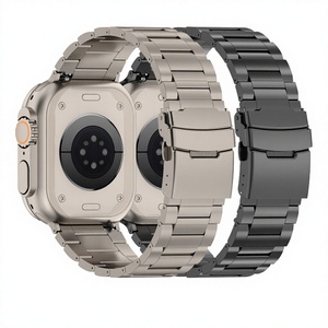 Correa de Reloj Inteligente Compatible con Aleación de Titanio de 22 mm para S9 Ultra IWatch para Garmin con Hebilla de Botón a Presión - Product Image 1