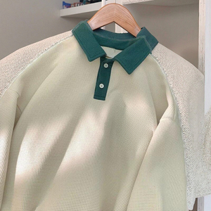 Felpa da uomo in cotone 100% di alta qualità per <span class=keywords><strong>Polo</strong></span> a maniche lunghe con motivo solido invernale felpa traspirante tinta unita - Product Image 3