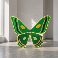 Décoration Papillon Vert Géant en Papier pour Événements, Mariages, Affichages Commerciaux et Vitrines de Centres Commerciaux