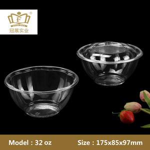 Recipientes De Alimentos Take-Away De Plástico Descartável De 32oz com Tampa De Salada De Rosa To-Go Wholesale Containers Venda Direta Da Fábrica - Product Image 4