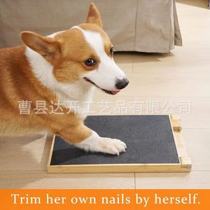 Planche à gratter en bois pour animaux de compagnie, échelle d'escalade réglable en forme de triangle pour chats et chiens - Product Image 3