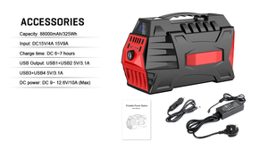 เครื่องสำรองไฟแบบพกพา 220V ไซน์เวฟ 500W ระบบกักเก็บพลังงาน แหล่งจ่ายไฟพลังงานแสงอาทิตย์แบบพกพา - Product Image 6