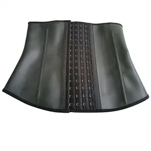 Corset ceinture élastique en Latex pour femmes, grande taille, ceinture de taille, soutien-gorge rembourré en acier, pour le ventre