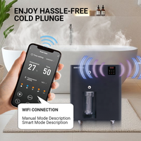 1.5HP froid plongeant équipement de refroidissement refroidisseur refroidi à l'eau filtre de bain de glace Portable athlètes pompe de récupération écologique Wifi UV