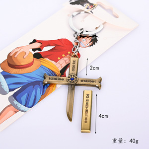 หนึ่งชิ้นสร้อยคอเหยี่ยวตาข้ามเจ็ดขุนศึกของทะเล mihawk มีดสีดำสร้อยคอคืนมีดอะนิเมะสินค้าในกล่อง - Product Image 3