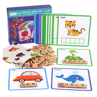2023 bois éducatif Puzzle ensemble sort apprentissage mathématiques numéro mots orthographe lecture cartes Flash lettre correspondant jouets éducatifs