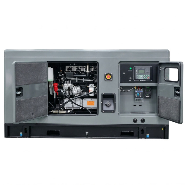 Commercial Grade Diesel Generator 20kva 16kw Silent Enclosure for Shopping Mall and Supermarket Power