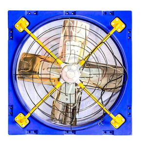 Ventilador de Extracción Axial Colgante para Granjas Avícolas y Ganaderas, de 1000 mm y 1200 mm, Azul, Bajo Ruido, Aspas de Acero Inoxidable, OEM/ODM al por Mayor - Product Image 1