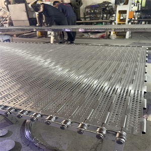 304 paslanmaz çelik zincir plaka bölme delikli zincir plaka gıda kurutma ve temizleme yüksek sıcaklığa dayanıklı konveyör bant - Product Image 1