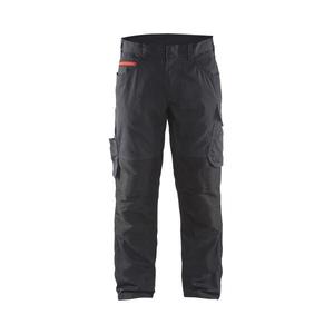 BLAKLADER - 149513309956C50 Service <b>trousers</b> with stretch Black/<b>Red</b> - EAN 7330509544600 WORK <b>TROUSERS</b> <b>CARGO</b> WORK <b>TROUSERS</b> - Product Image 1