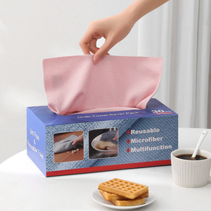 Chiffons de nettoyage en microfibre réutilisables, sans peluches, très absorbants, sans ourlets, lingettes en microfibre, serviettes de nettoyage pour cuisine, voiture, vitres - Product Image 6
