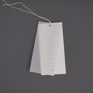 Màu Đỏ PVC treo thẻ tùy chỉnh không thấm nước giấy nhãn hàng may mặc in logo thương hiệu cho quần áo giày - Product Image 2