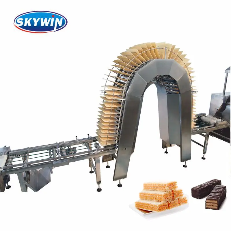 Otomatik gofret bisküvi üretim hattı/yüksek kapasiteli gofret makinesi