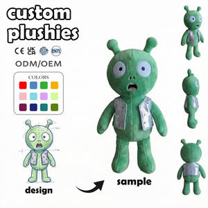 Jouets en peluche personnalisés OEM/ODM, modèle très fidèle <span class=keywords><strong>Renard</strong></span> aux grands yeux en pull, pantoufles Gabby Dollhouse Anime, porte-clés en peluche personnalisé - Product Image 3
