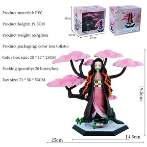 Fábrica Anime demonio capa personajes de dibujos animados adornos artesanales lindo Nezuko Tanjirou Kochou <span class=keywords><strong>Shinobu</strong></span> figura de Anime - Product Image 4