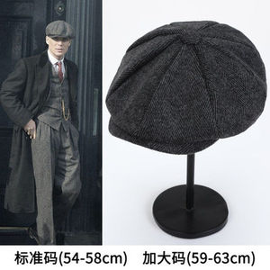 Berretto da Uomo a Righe in Lana, Stile Pittore, Berretto Invernale in Poliestere/Cotone Stile <span class=keywords><strong>Peaky</strong></span> <span class=keywords><strong>Blinders</strong></span>, Berretto da Giornale - Product Image 5