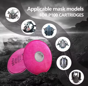 Respirador de media cara económico 6200 M con certificación CE, filtro doble de silicona reemplazable para productos químicos de pintura en aerosol y barnizado - Product Image 4