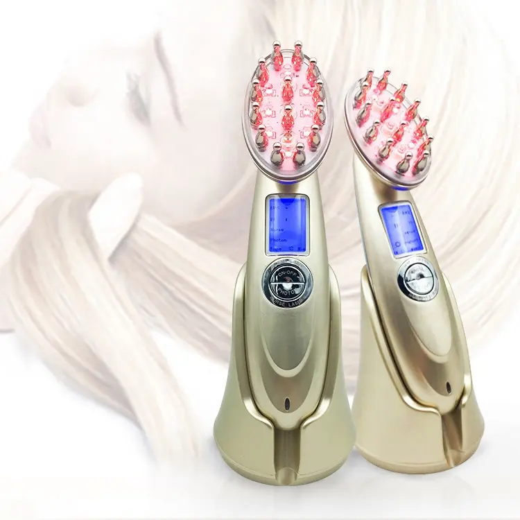 Tragbares elektrisches Massage gerät Power Hair Grow Laser Haarwuchs Kamm USB 630-650nm Rotlicht Laser Haarwuchs Kamm