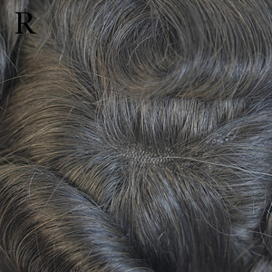 Richhair Nhà Máy Trực Tiếp Bán Người Đàn Ông Của Kinky Thẳng Tóc Giả Cơ Thể Làm Bằng Tay Sóng Remy Ấn Độ Tóc Giả Tóc Cho Thụy Sĩ Ren Bán Buôn - Product Image 5