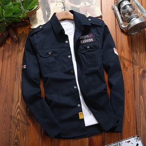 Camisa de Trabajo Informal Personalizada, Transpirable, para Exteriores, de Algodón, Manga Larga, para Hombre, Camisa de Algodón al por Mayor - Product Image 4