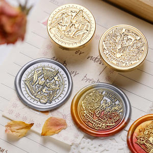 Série de tampons à cire pour papier à lettres, motif Hibou Messager, pour sceau décoratif d'enveloppes et de journaux - Product Image 2