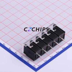 KF48C-9.5-5P Barrier Terminal Block Through hole Component (THT),P=9.5mm Connector With Cover Plate 9.5mm 1x5P Straight Pin - Product Image 2