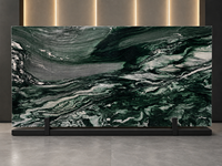 Dalle de granit vert Lapponia poli pour revêtements muraux de luxe, comptoirs et projets d'aménagement intérieur d'hôtels