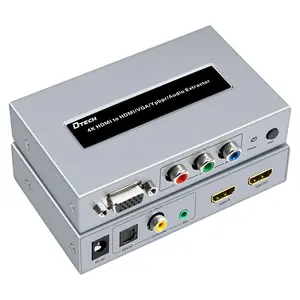 4K 3D видеоконференции мультимедийное аудио Разделение + VGA + YPbPr HDMI в HDMI конвертер
