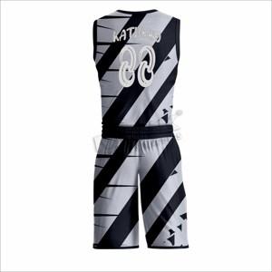 Servicio OEM uniforme de baloncesto personalizado Venta caliente uniforme de baloncesto de tamaño personalizado - Product Image 3