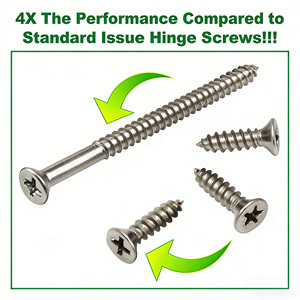 Vis en acier inoxydable sur mesure pour le bois # Vis à tête plate Phillips extra longues de 9 x 3 pouces pour charnières de <span class=keywords><strong>porte</strong></span>, emballage en boîte OEM - Product Image 1
