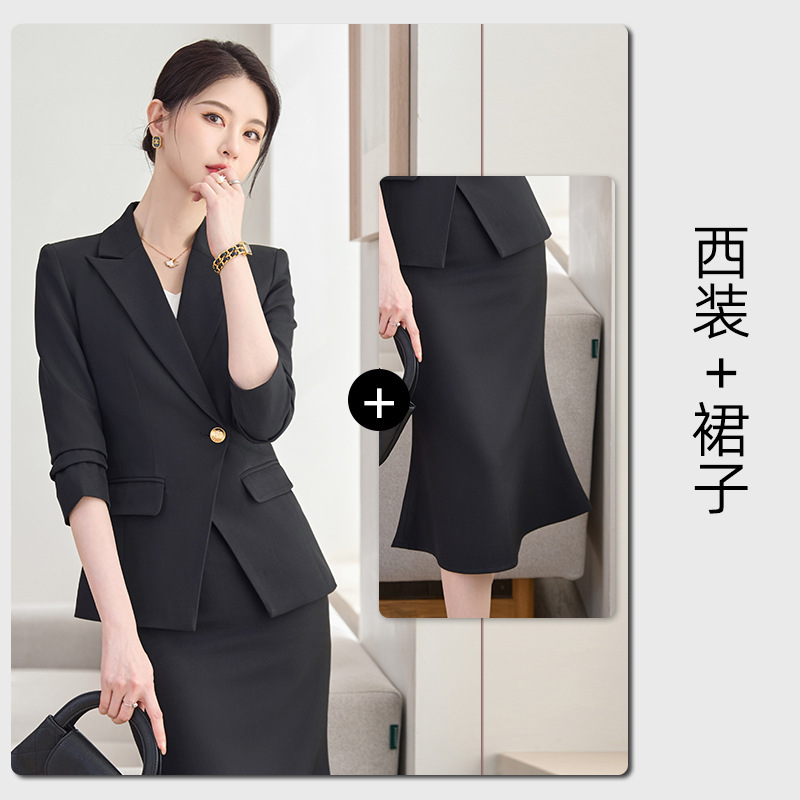 black suit dress