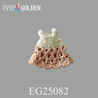Nouvelles décorations de fête pour baby shower fille, patchs en dentelle fleurie au crochet faits à la main, 100% coton pour accessoires