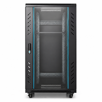Armoire de réseau télécom 18U 1000x600x600mm en acier laminé à froid épaissi, rack de serveur sur pied pour alimentation de panneau de brassage