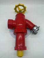 Vanne d'angle réductrice de pression DN50 PN16 GOST pour hydrant d'incendie avec raccord Storz pour la lutte contre l'incendie