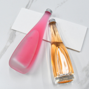 Venta caliente de alta calidad boca de tornillo de cuello largo 330ml 500ml botella de vino o <span class=keywords><strong>agua</strong></span> <span class=keywords><strong>Mineral</strong></span> de vidrio transparente y esmerilado - Product Image 6