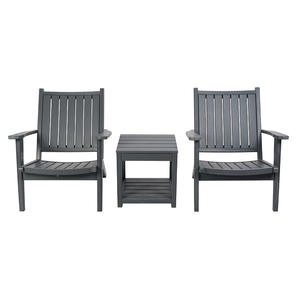 Ensemble de canapés d'extérieur en HDPE au design nordique moderne personnalisé pour balcon, maison d'hôtes, hôtel, jardin, villa, cour, mobilier d'extérieur - Product Image 4