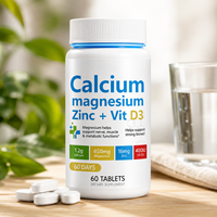 Comprimés de Calcium, Magnésium, Zinc avec Vitamine D3 – Complément Minéral pour Nutrition Quotidienne – Vente en Gros OEM ODM