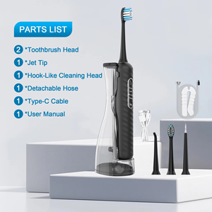 2Factory 180ml Portable IPX7 Waterproof Rechargeable <strong>Cordless</strong> 3-in-1 Sonic Electric Toothbrush <strong>Waterflosser</strong> Detachable Household - Product Image 1
