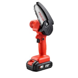 Mini tronçonneuse portative à batterie lithium 4 pouces 24V sans fil pour la coupe du bois, avec 4/6 batteries lithium rechargeables - Product Image 2