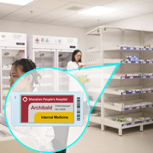 의료 장비 추적용 E 잉크 자산 태그, 내구성 및 저유지보수 병원 침대 문 표지판 약국 E-잉크 라벨 - Product Image 1