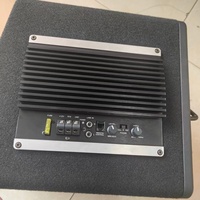 Subwoofer actif pour voiture, 10 pouces, subwoofer de coffre, 250W RMS, 1000W de puissance de crête, haut-parleur de basses alimenté, amplificateur 300W, ajustement universel
