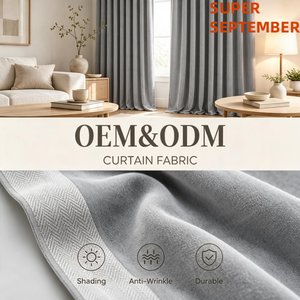 Tissu occultant jacquard doux et fluide OEM ODM, 100 % polyester, sur mesure, en rouleau - Product Image 1