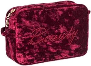 Bolsa de Maquillaje Cosmética con Cierre, para el Bolso, Tamaño de Viaje, Bolsa de Aseo de Terciopelo Azul Marino, Bolsa de Maquillaje para Mujeres y Niñas - Product Image 3