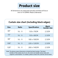 Écran de projection anti-lumière Topleo, pliable, blanc, à grille, écran de projection portable sur trépied, écran de projection ALR sur pied