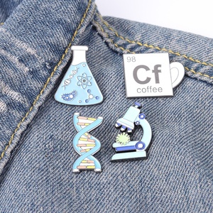 Classe de chimie Microscope chromosomique à <span class=keywords><strong>ADN</strong></span> Instrument de chimie Broche de peinture émail métallique - Product Image 3