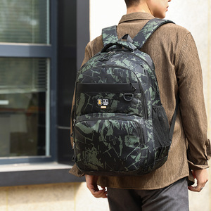 Camouflage <b>Backpack</b> For Boys 15 Inches School Outdoor Travel Student <b>Backpack</b> With Zipper Pocket - Product Image 3